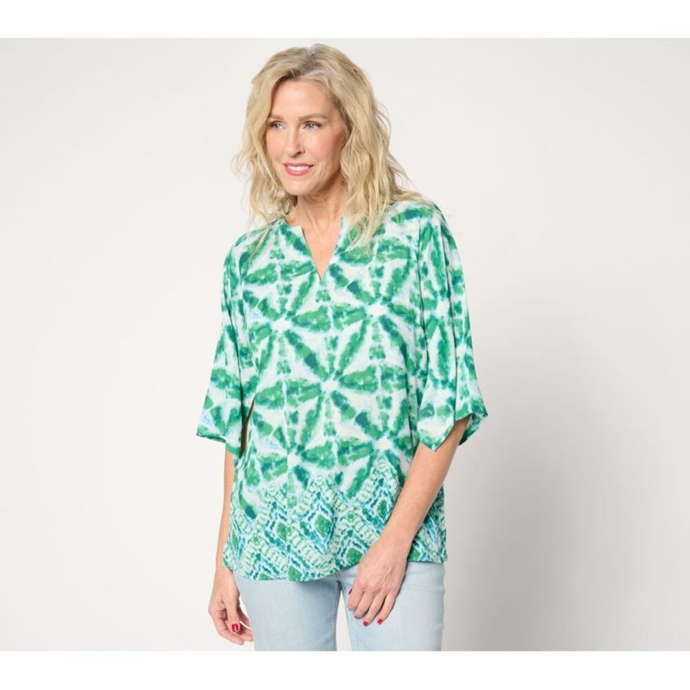 Gloria Vanderbilt Women's Top Sz M Kaleidoscope Multi-colored A677106